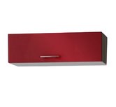 Wandkast met klepdeuren rood (BxHxD) 100x34x34 cm OPTI-52 Wandkast met klepdeuren rood (BxHxD) 100x34x34 cm OPTI-52