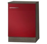 Kabinet Imola signaal rood satijn (BxHxD) 50,0x84,8x60,0 cm HRG-193