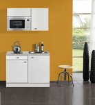 Kitchenette Lagos wit Hoogglans 100cm met magnetron OPTI-0105