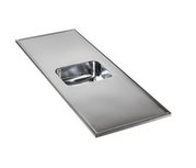 rvs aanrechtblad opleg 150cm x 60cm RAI-2500 rvs aanrechtblad opleg 150cm x 60cm RAI-2500