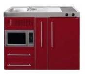 MPM 120 A Rood met koelkast, apothekerskast en magnetron RAI-9545