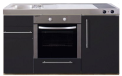 MPB 150 Zwart mat met koelkast en oven RAI-938