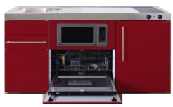 MPGSM 150 Rood met vaatwasser, koelkast en magnetron RAI-926