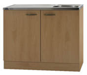 Keukenblok Klassiek 60 Beuken met RVS aanrecht 100cm x 60cm OPTI-68 Keukenblok Klassiek 60 Beuken met RVS aanrecht 100cm x 60cm OPTI-68