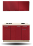 keukenblok Rood hoogglans130CM RAI-5219 keukenblok Rood hoogglans130CM RAI-5219