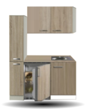 Kitchenette 130cm met koelkast POTTO-6444