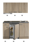 kitchenette 130 houtnerf incl koelkast en e-kookplaat en afzuigkap RAI-3322 kitchenette 130 houtnerf incl koelkast en e-kookplaat en afzuigkap RAI-3322