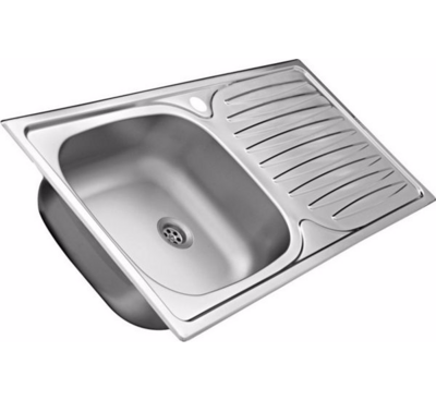 Minikeuken 210 cm, onderbouwkoelkast, Inbouwkookplaat met 2 kookplaaten edelstaal 2100-9