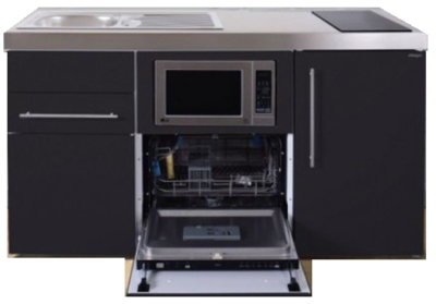 MPGSM 160 Zwart met koelkast, vaatwasser en magnetron RAI-982