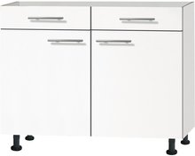 Onderkast met twee laden Bengt 100 cm cm wit RAI-4646 afbeelding
