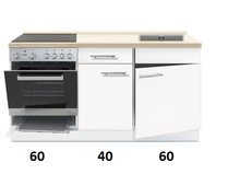 3-in-1 Keukenblok 140 x 60 cm incl. oven + kookplaat + spoelbak RAI-845 afbeelding