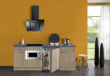 keukenblok 210 met inbouw koelkast, magnetron en 4-pit inductie kookplaat RAI-302 afbeelding