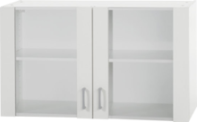 Bovenkast Klassiek 60 Wit met glas 100cm x 35 cm OPTI-36 afbeelding