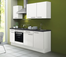 Kitchenette CONCEPT Bengt 210 cm wit incl. Ingebouwde apparaten RAI-4010 afbeelding