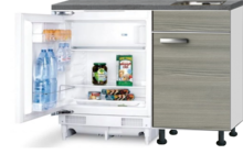Kitchenette 120cm Vigo incl inbouw koelkast RAI-2253 afbeelding