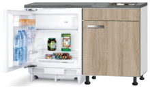 Kitchenette 120cm Padua incl inbouw koelkast RAI-048