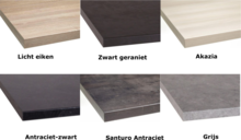Houten aanrechtblad 38mm dik in diverse kleuren