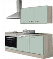 Kitchenette 180 groen zijdeglans incl all apparatuur RAI-053 afbeelding