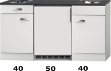Kitchenette 130 CM incl koelkast RAI-2253 afbeelding