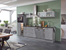 Rechte keuken 280cm beton look incl inbouw apparatuur RAI-4481 afbeelding