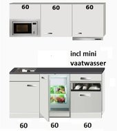 kitchenette 180cm incl mini vaatwasser,combi magnetron en koelkast RAI-444 afbeelding