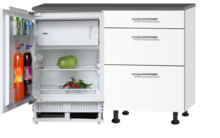 Keukenblok 120cm met inbouw koelkast zonder spoelbal RAI-9922 afbeelding