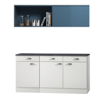 Kitchenette/Buffetkast Wit 150cm KT152-9-210 afbeelding