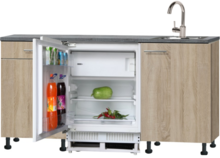 kitchenette 180cm met koelkast en stelpoten RAI-8181 afbeelding