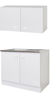 Keukenblok 100 x 60cm met wandkast RAI-8585 afbeelding
