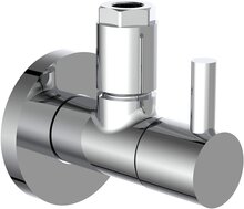 Design Hoekstopkraan van Messing, 1/2" x 3/8" of 10 mm, met Rozet, chroom afbeelding