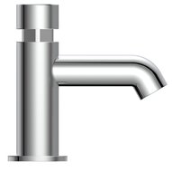 LIMA zelfsluitende fonteinkraan, chroom keramische schijven bediening door drukknop en sluit automatisch vervangbaar ventiel bovenstuk mousseur KIWA-gekeurd besparing van water door beperkte