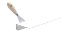 SOLO douche planchet, wit maat: ca. 350 x 125 cm gemaakt van melamin inkl. schroeven en kleefstof voor bevestiging eenvoudige installatie dankzij zelfklevende pad - inclusief lijm kit lijm -