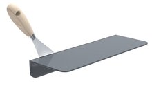 SOLO douche planchet, antraciet maat: ca. 350 x 125 cm gemaakt van melamin inkl. schroeven en kleefstof voor bevestiging eenvoudige installatie dankzij zelfklevende pad - inclusief lijm kit