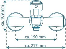 PICO ééngreepsmengkraan bad, chroom keramische schijven geluidsarme, verwisselbare 35 mm cartouche Eco-Click functie en kinderbeveiliging ½" (Ø ca. 1,9 cm) verbinding voor doucheslang metale