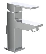 TOKYO II ééngreepsmengkraan wastafel, chroom keramische schijven geluidsarme, verwisselbare 25 mm-cartouche flexibele metalen aansluitslangen volgens DVGW/KTW-A mousseur KIWA-gekeurd 1 ¼" ku afbeelding