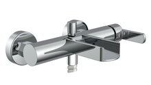 NIAGARA ééngreepsmengkraan bad met watervaluitloop, chroom keramische schijven geluidsarme, verwisselbare 35 mm-cartouche regelbaar kinderbeveiliging ½" (Ø ca. 1,9 cm) verbinding voor douchesl afbeelding