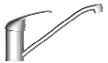 FALCON ééngreepsmengkraan keuken, chroom kraan met verlengde uitloop en draaibereik 360° keramische schijven geluidsarme, verwisselbare 40 mm-cartouche flexibele 500 mm metalen aansluitslangen