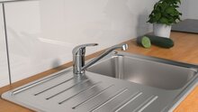 FALCON ééngreepsmengkraan keuken, lage druk, chroom