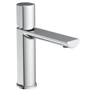 NEW YORK ééngreepsmengkraan wastafel, chroom keramische schijven geluidsarme, verwisselbare 25 mm-cartouche flexibele metalen aansluitslangen 500 mm volgens DVGW/KTW-A 1 ¼" (Ø ca. 4 cm) druk afbeelding