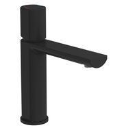 NEW YORK ééngreepsmengkraan wastafel, zwart mat keramische schijven geluidsarme, verwisselbare 25 mm-cartouche flexibele metalen aansluitslangen 500 mm volgens DVGW/KTW-A 1 ¼" (Ø ca. 4 cm) dr afbeelding