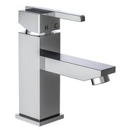 FROG ééngreepsmengkraan wastafel, chroom keramische schijven geluidsarme, verwisselbare 35 mm-cartouche flexibele metalen aansluitslangen 350 mm volgens DVGW/KTW-A 1 ¼" metalen-afvoerplug gro afbeelding