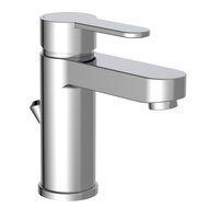 ELEPHANT ééngreepsmengkraan wastafel, chroom keramische schijven geluidsarme, verwisselbare 40 mm-cartouche flexibele metalen aansluitslangen 350 mm volgens DVGW/KTW-A 1 ¼" (Ø ca. 4 cm) druk afbeelding