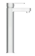 ELEPHANT ééngreepsmengkraan voor wastafel opbouw, chroom hoge uitloop keramische schijven geluidsarme, verwisselbare 40 mm-cartouche flexibele metalen aansluitslangen 350 mm volgens DVGW/KTW-