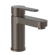 ELEPHANT ééngreepsmengkraan wastafel, grafiet mat keramische schijven geluidsarme, verwisselbare 40 mm-cartouche flexibele metalen aansluitslangen 350 mm volgens DVGW/KTW-A 1 ¼" (Ø ca. 4 cm) afbeelding
