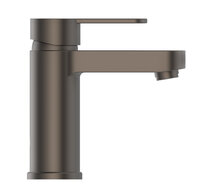 ELEPHANT ééngreepsmengkraan wastafel, grafiet mat keramische schijven geluidsarme, verwisselbare 40 mm-cartouche flexibele metalen aansluitslangen 350 mm volgens DVGW/KTW-A 1 ¼" (Ø ca. 4 cm)