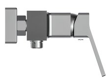 STILO ééngreepsmengkraan douche, chroom keramische schijven geluidsarme, verwisselbare 35 mm-cartouche ½" (Ø ca. 1,9 cm) verbinding voor doucheslang metalen greep garantie: 5 jaar