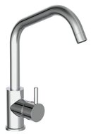 CASALLA ééngreepsmengkraan keuken met hoge uitloop, chroom elegante kraan met hoge ronde uitloop en draaibereik 360° cold-start functie - koud water bij greep in middelste stand keramische schij afbeelding