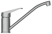 TASSONI ééngreepsmengkraan keuken, lage druk, chroom lage druk kraan - alleen geschikt voor lage druk boilers/kleine accumulatoren (onder wastafel model) met verlengde uitloop en 360° draaibereik