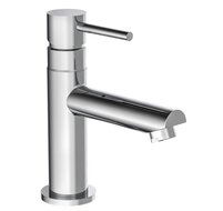 LAURANA koudwaterkraan wastafel, chroom keramische schijven geluidsarme, verwisselbare 25 mm-cartouche mousseur KIWA-gekeurd metalen greep garantie: 5 jaar afbeelding