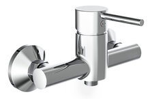 LAURANA ééngreepsmengkraan douche, chroom keramische schijven geluidsarme, verwisselbare 35 mm cartouche ½" (Ø ca. 1,9 cm) verbinding voor doucheslang metalen greep garantie: 5 jaar afbeelding